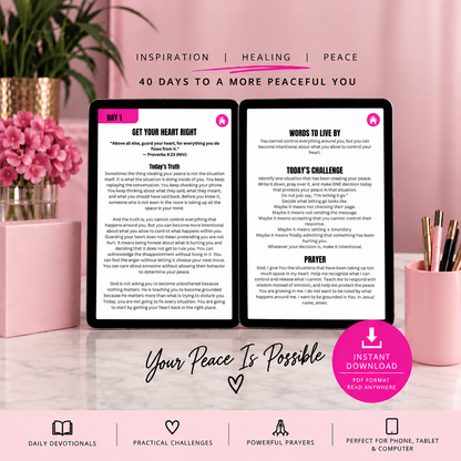 Digital Saved & Unbothered: Keep your Peace 40 day Challenge